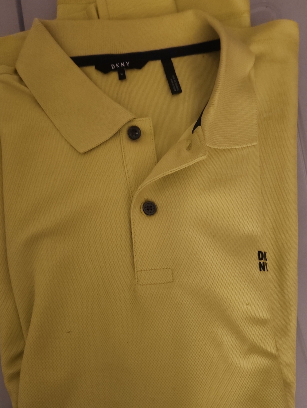 DKNY Men’s Bright Lemon Yellow Polo